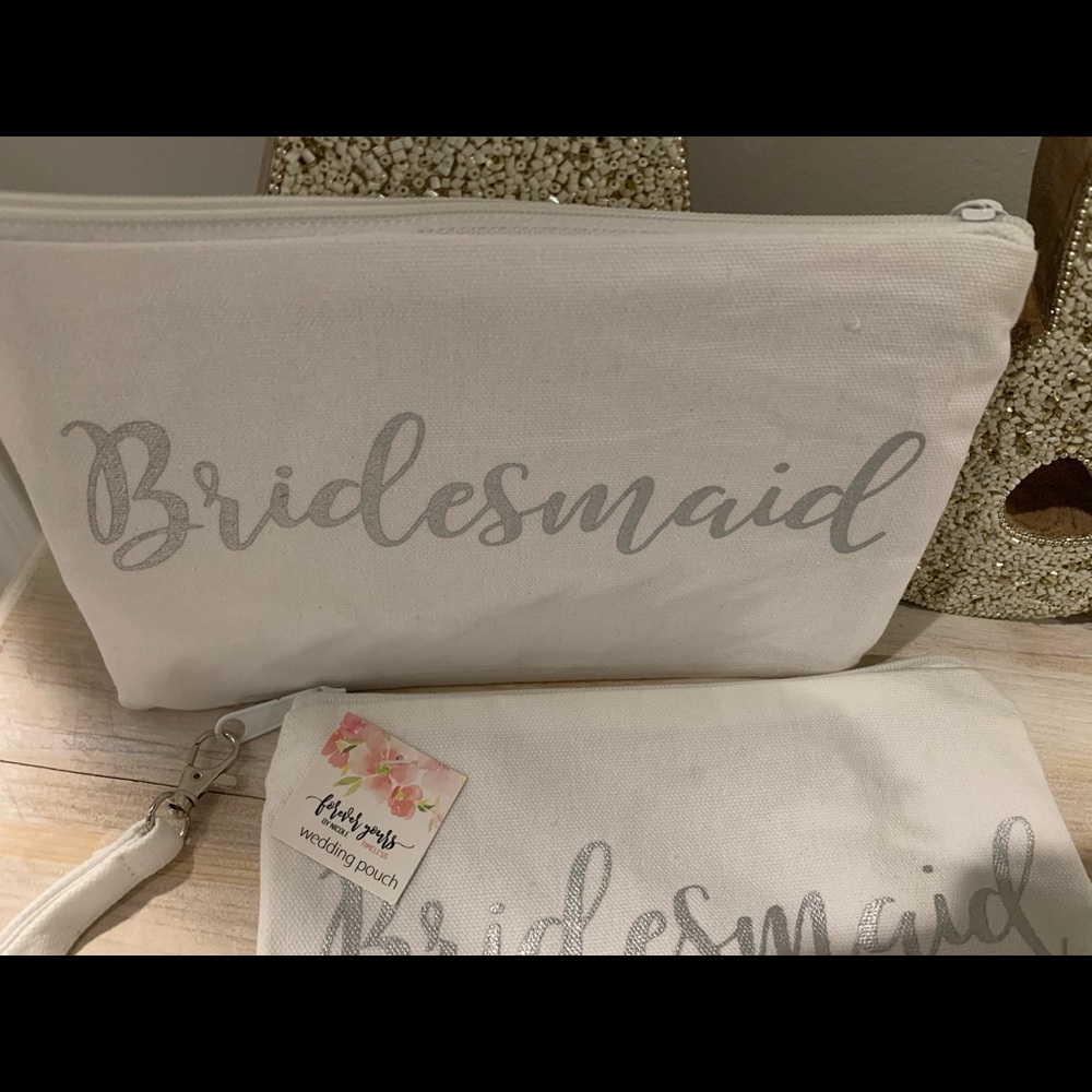 Bridesmaid makeup bag/clutch